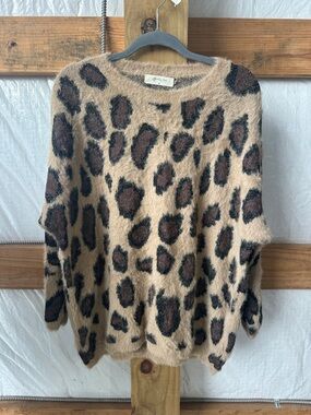 A beautiful soul fuzzy cheetah sweater